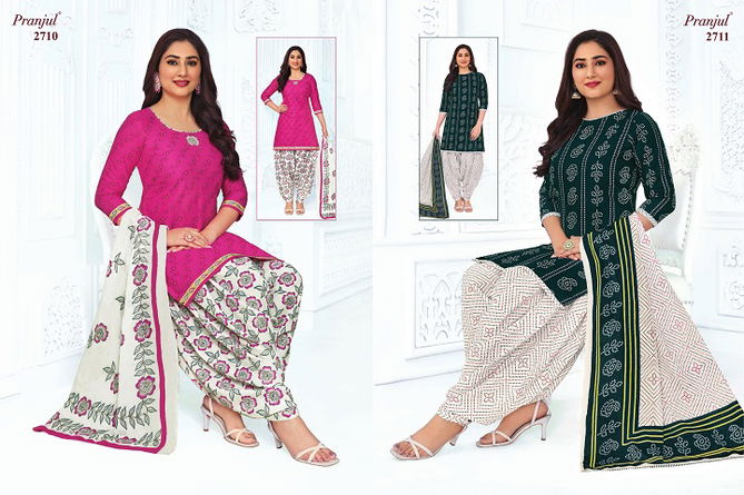 Priyanshi 27 By Pranjul Cotton Dress Material Catalog